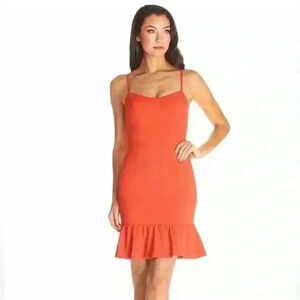 NWT Dress the Population Mira Dress, Color Poppy, Womens Size Small